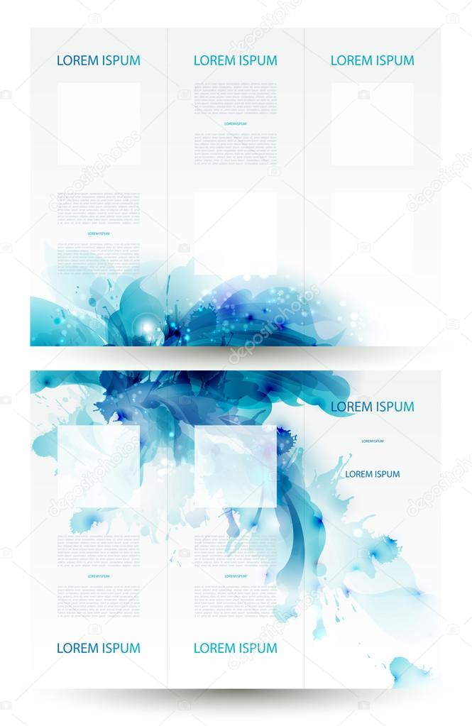 Brochure background with Abstract blue elements