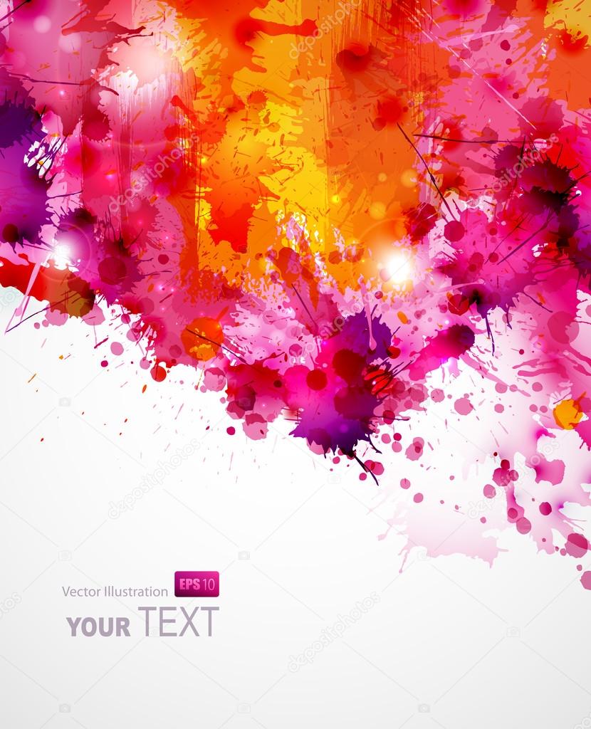 Abstract artistic Background of bright colors