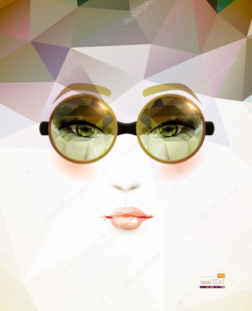 Fashion woman with glasses