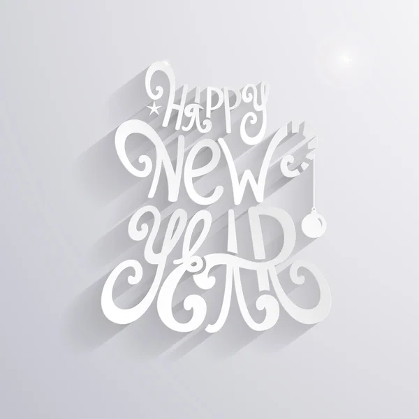 Happy New Year inscription — Stock Vector