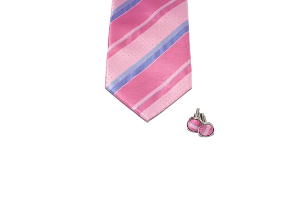 Krawatte und Manschettenknöpfe — Stockfoto