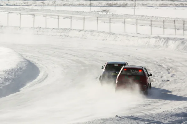 Rallye-Wintermeisterschaft lizenzfreie Stockfotos
