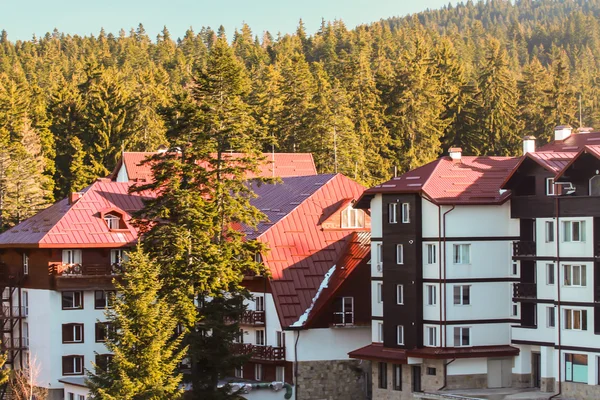 Apartmanok a hegyekben Stock Kép