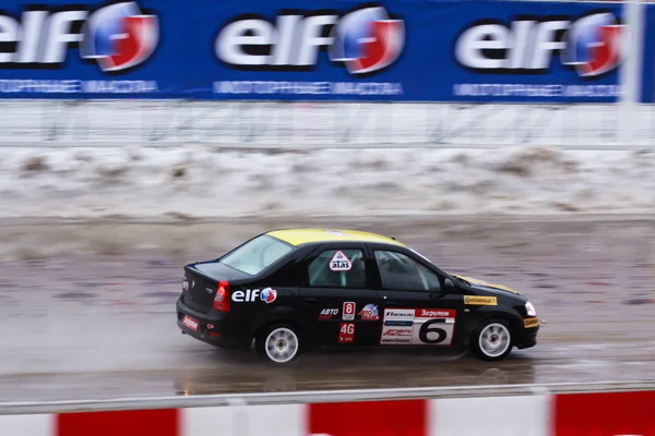 Winter rally championship — Stockfoto