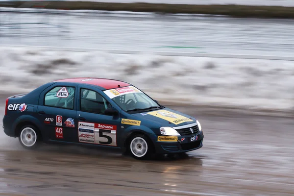 Winter rally championship — Stockfoto