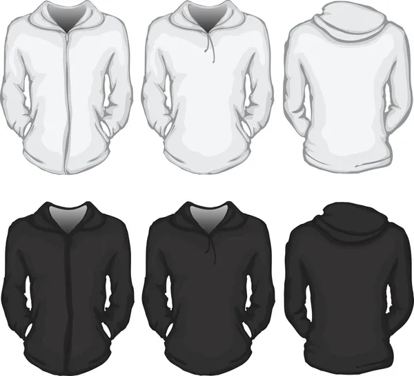 Vrouwen hoodie shirt sjabloon — Stockvector