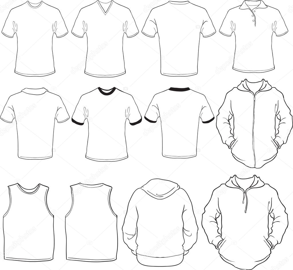 male shirts template