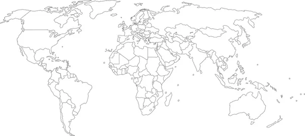 Mapa mundial — Archivo Imágenes Vectoriales