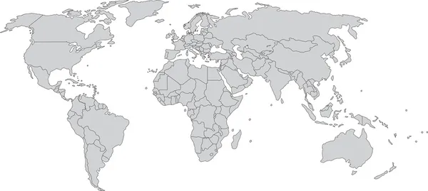 Carte du monde — Image vectorielle