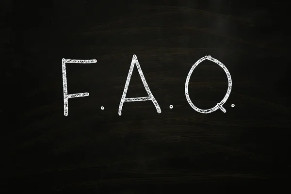 F.A.Q. — Fotografia de Stock