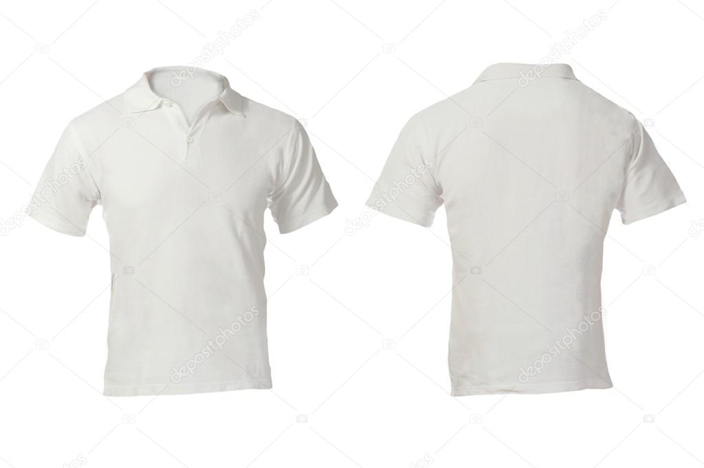 Men's Blank White Polo Shirt Template