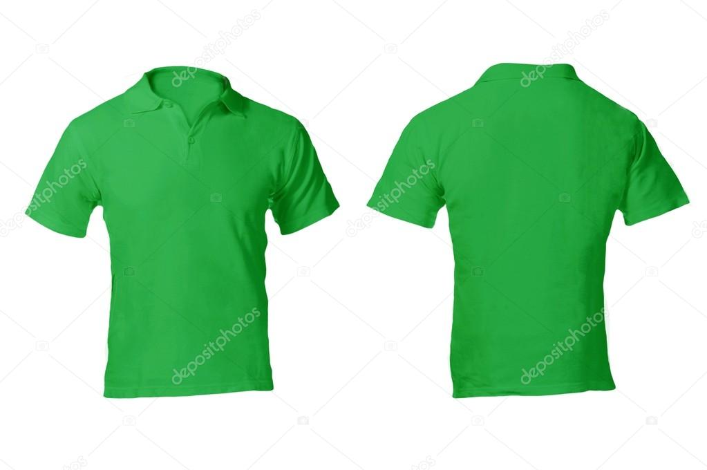 Green polo shirt template hotsell