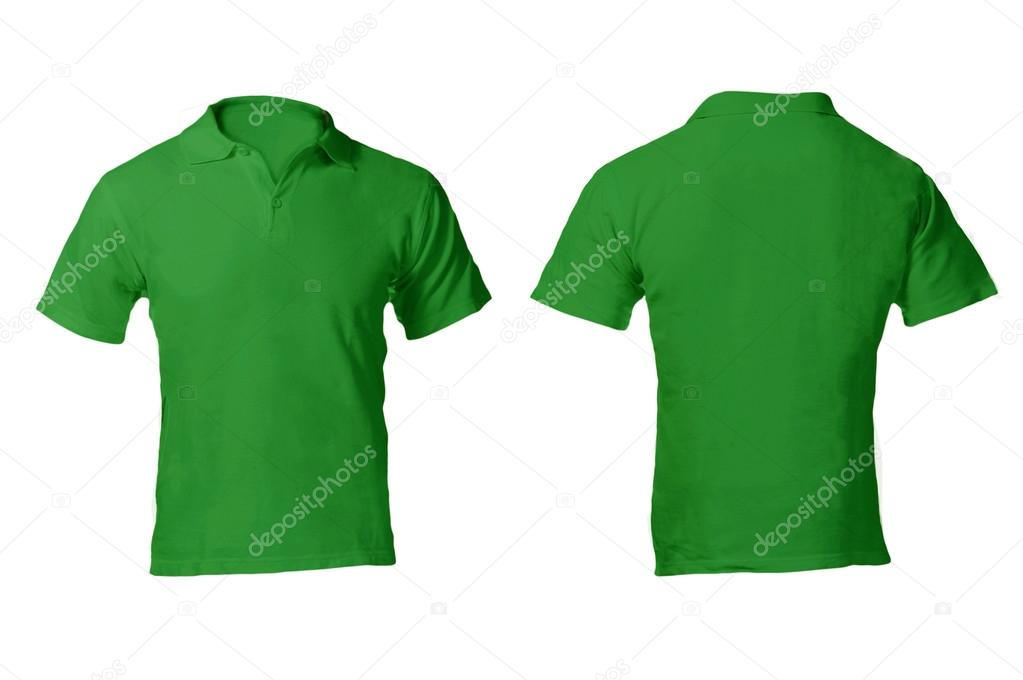 plain green polo shirt