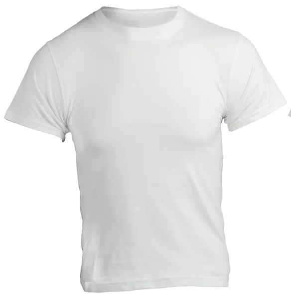 Men 's Blank White Shirt Template — стоковое фото