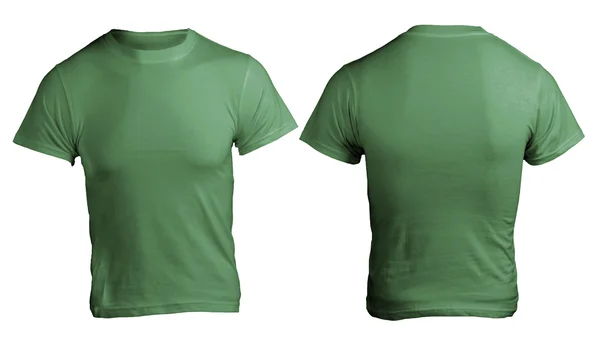 Modello di camicia verde vuota da uomo — Foto Stock