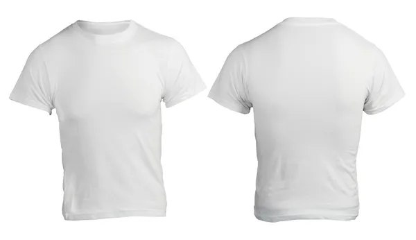 Men 's Blank White Shirt Template — стоковое фото