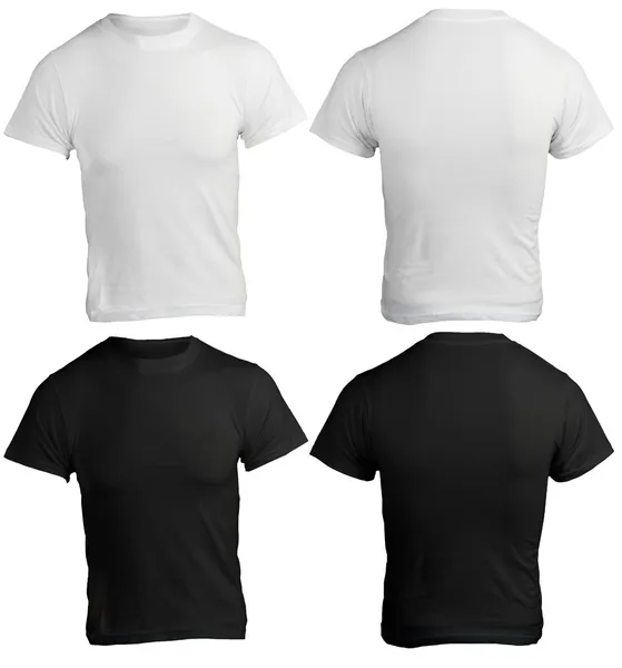 Mäns Tom svart och vit skjorta mall — Stockfoto
