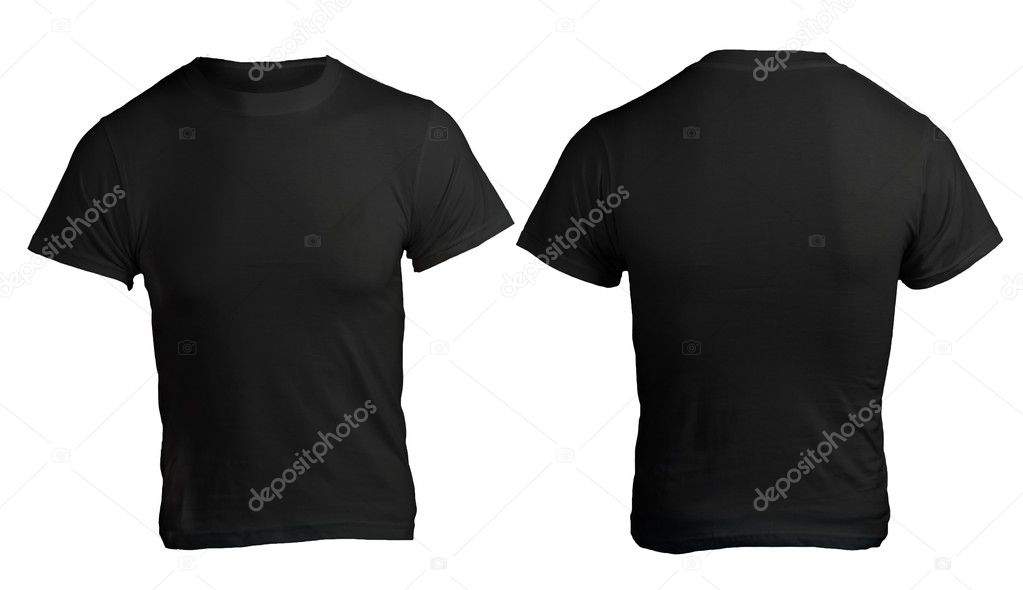 Men's Blank Black Shirt Template