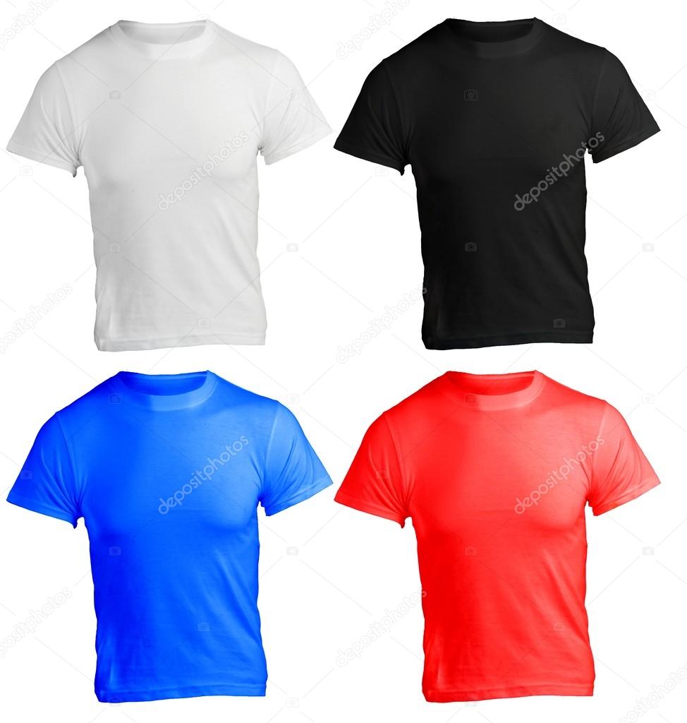 Men's Blank Shirt Template in Many Color