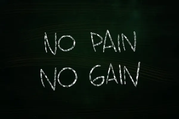 No Pain No Gain — Stock Photo, Image