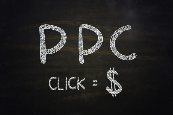 PPC Click равное письмо доллара
