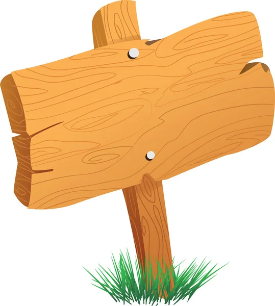 Деревянная табличка — стоковый вектор