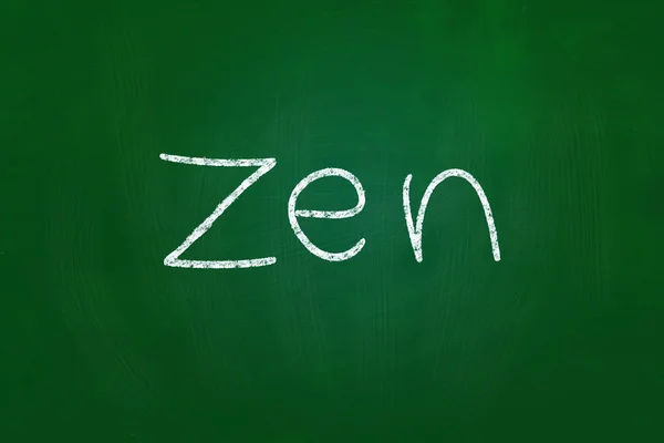 Zen auf grünem Hintergrund — Stockfoto
