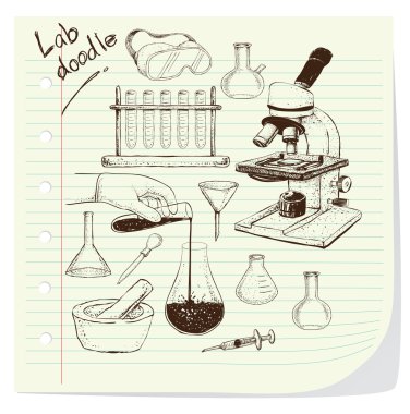 laboratuvar ekipmanları doodle