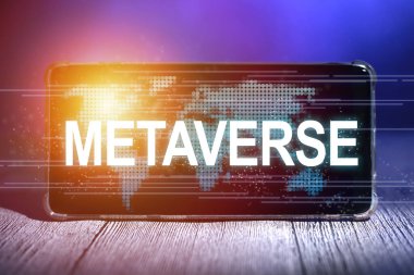 Metaverse dijital dünya sanal gerçeklik kavramı, teknoloji siber uzay modern internet iletişimi