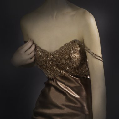 İpek iç çamaşırı kadın.