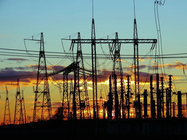 Elektrische onderstation — Stockfoto