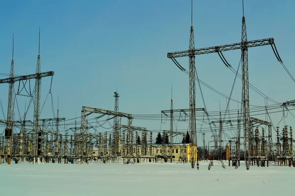 Subestação elétrica — Fotografia de Stock