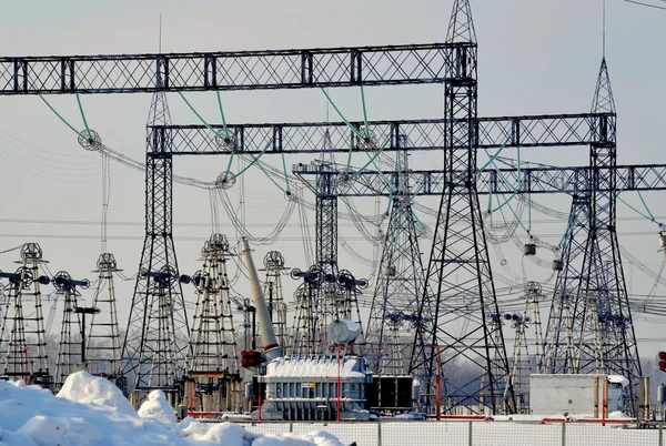 Sottostazione elettrica — Foto Stock