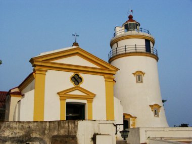 Şapel ve deniz feneri guia kale, Makao, Çin