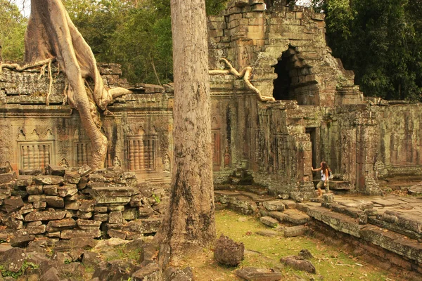 Preah khan chrám, oblast angkor, siem reap, Kambodža — Stock fotografie