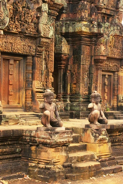 Templo de Banteay Srey, área de Angkor, Siem Reap, Camboja — Fotografia de Stock