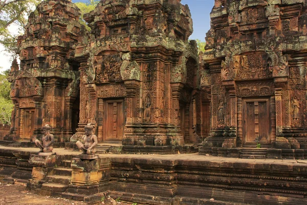 Banteay srey tempel, angkor gebied, siem reap, Cambodja — Stockfoto