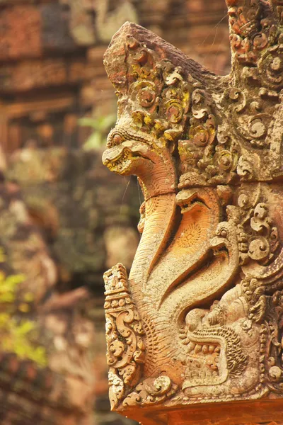 Detalle del templo de Banteay Srey, área de Angkor, Siem Reap, Camboya — Foto de Stock