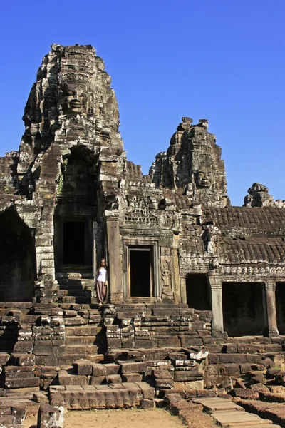 Bayon templet angkor-området, siem reap, Kambodja — Stockfoto