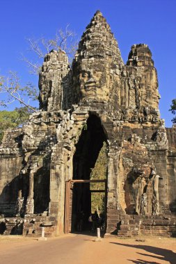Güney kapısı angkor thom, angkor alan, siem reap, Kamboçya