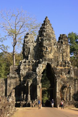 Güney kapısı angkor thom, angkor alan, siem reap, Kamboçya