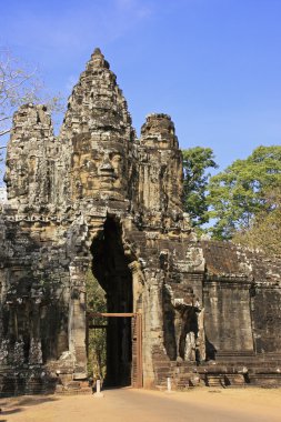 Güney kapısı angkor thom, angkor alan, siem reap, Kamboçya