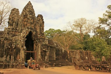 Güney kapısı angkor thom, angkor alan, siem reap, Kamboçya
