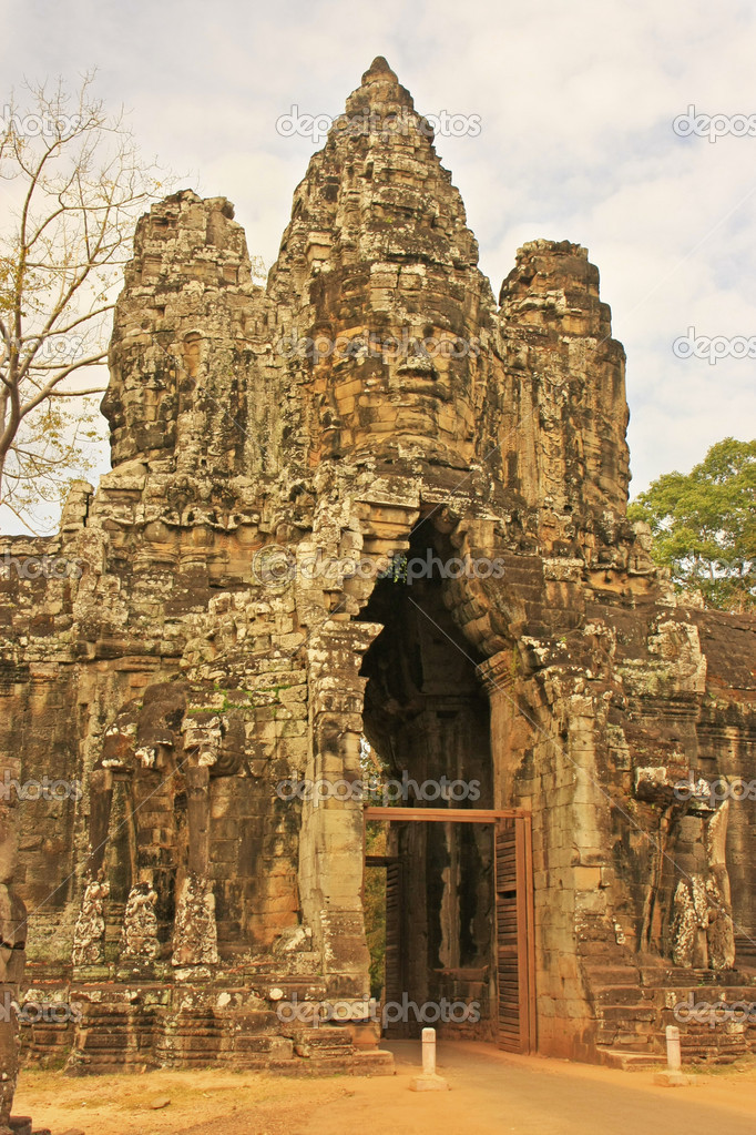 South Gate of Angkor Thom, Angkor area, Siem Reap, Cambodia