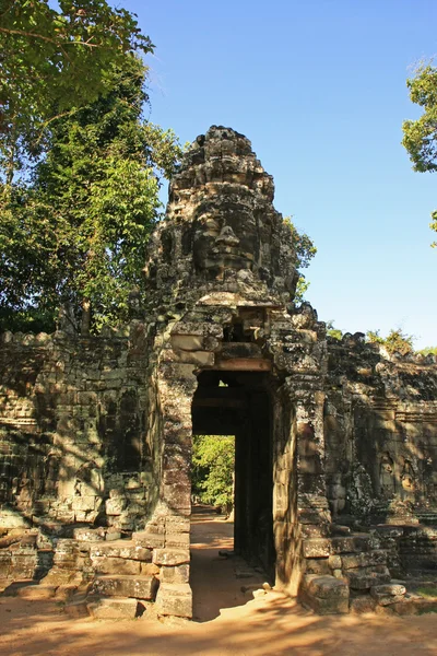 Giriş kapısı banteay kdei Tapınağı, angkor alan, siem reap, Kamboçya — Stok fotoğraf