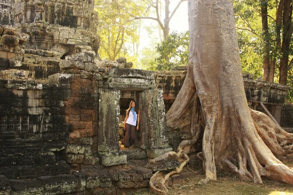 Templo de Banteay Kdei, área de Angkor, Siem Reap, Camboja — Fotografia de Stock