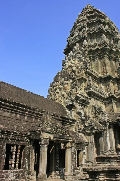 Wnętrze świątyni angkor wat, siem reap, Kambodża — Zdjęcie stockowe