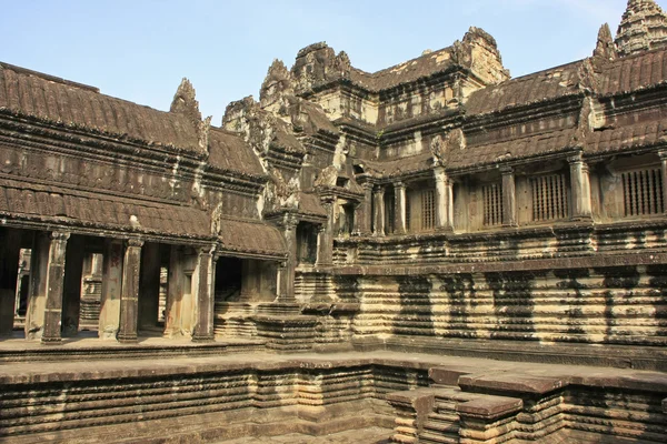 Interieur van de tempel van angkor wat, siem reap, Cambodja — Stockfoto