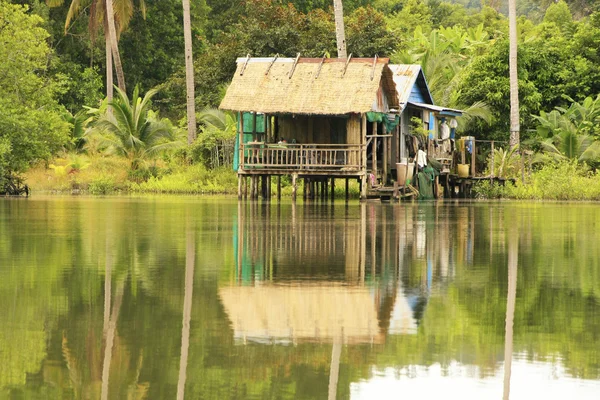 Stilt houses, Ream National Park, Cambodia — Stock Photo, Image