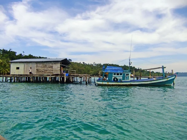 カンボジアの島栄島桟橋 — ストック写真